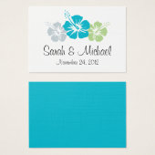 Étiquette de bienvenue pour le mariage de destinat (Devant & derrière)