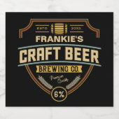 Étiquette de bière artisanale personnalisée Bar de (Étiquettes simples)