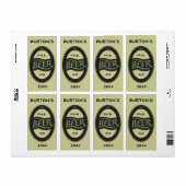 Étiquette de bière brassée (Feuille entière)