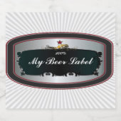 Étiquette de bière classique américain noir (Étiquettes simples)