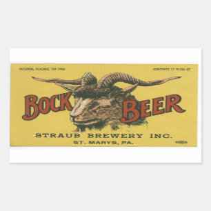 Étiquette de bière de Bock