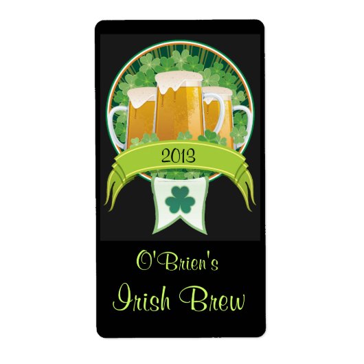 Étiquette de bière irlandaise (Devant)