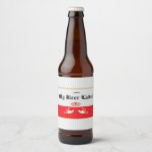 Étiquette de bière mexicain rouge (Devant)