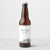 Étiquette de bière personnalisée des monuments de  (Devant)