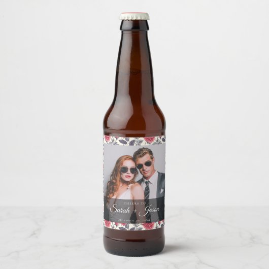 Étiquette de bière Rose mignon (Devant)