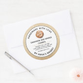 Étiquette de biscuits à la cannelle et au gingembr (Enveloppe)