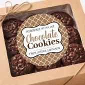 Étiquette de biscuits au chocolat (ou toute autre