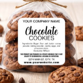 Étiquette de biscuits au chocolat (ou toute autre