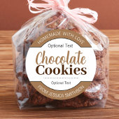 Étiquette de biscuits au chocolat (ou toute autre