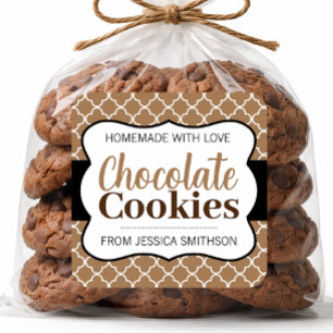 Étiquette de biscuits au chocolat (ou toute autre 
