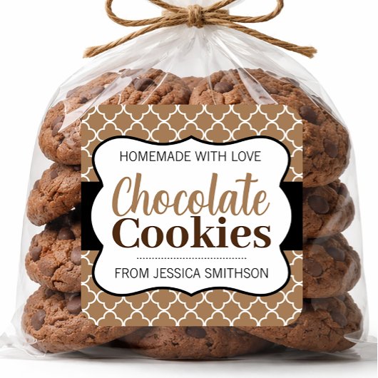 Étiquette de biscuits au chocolat (ou toute autre