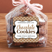 Étiquette de biscuits au chocolat (ou toute autre