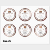 Étiquette de biscuits aux pépites de chocolat fait (Feuille)