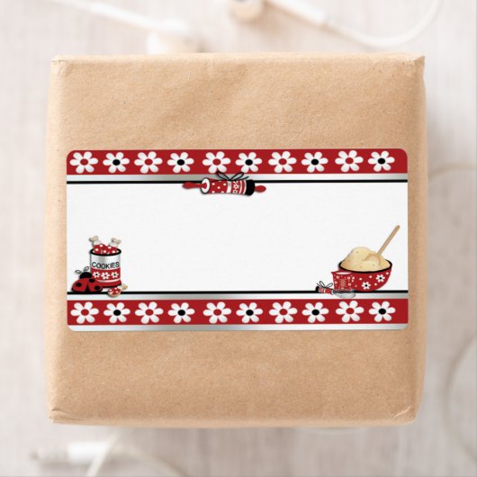 Étiquette de biscuits de cuisson (En situation)