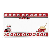 Étiquette de biscuits de cuisson (Devant)