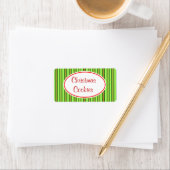 Étiquette de biscuits de Noël (En situation)