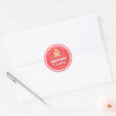 Étiquette de biscuits de Noël au gingembre Gingham (Enveloppe)
