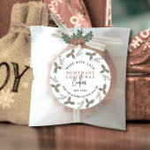 Étiquette de biscuits de Noël faits maison