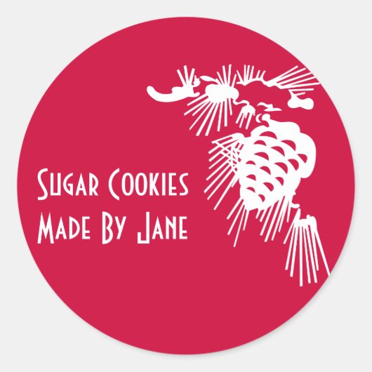 Étiquette de biscuits de vacances (Devant)