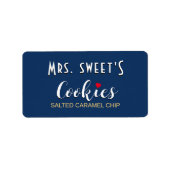 Étiquette de biscuits ou de boulangerie personnali (Devant)