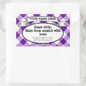 Étiquette de bocal à canne personnalisé, confiture (Sac)