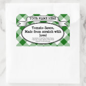 Étiquette de bocal à canne personnalisé, confiture (Sac)