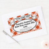 Étiquette de bocal à canne personnalisé, En vichy  (Enveloppe)