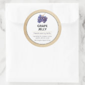 Étiquette de bocal à soupe de raisin ou de gelée (Sac)