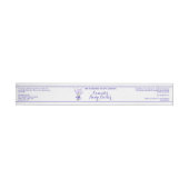 Étiquette de bocal blanc Lavande 1 x 7,25 (Individual)