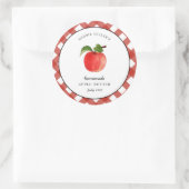 Étiquette de bocal de canne à beurre de pomme de s (Sac)