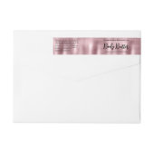 Étiquette de bocal de cosmétique - Pétrole rose br (Dos)