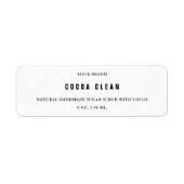 Étiquette de bocal mince (Devant)