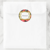 Étiquette de bocaux de bleuets et cerises (Sac)