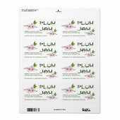 Étiquette de bocaux de prune (Personnaliser) (Feuille entière)