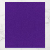 Étiquette de boisson à Parties scintillant violet (Étiquettes simples)