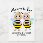 Étiquette de boisson de douche de mariage Meant to (Étiquettes simples)