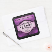 Étiquette de boisson Halloween violet et noir gran (Enveloppe)