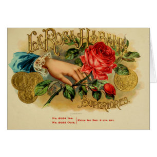 Étiquette de boîte à cigares vintage