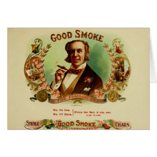 Étiquette de boîte à cigares vintage