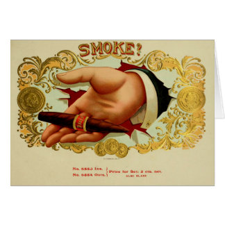 Étiquette de boîte à cigares vintage