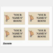 Étiquette de boîte de déménagement - personnalisab (Feuille)