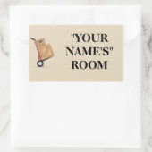 Étiquette de boîte de déménagement - personnalisab (Sac)