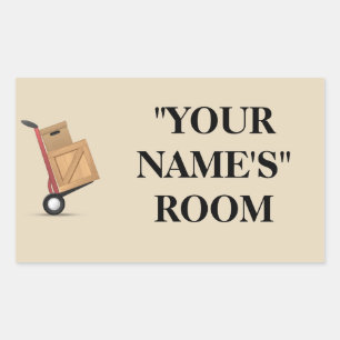 Étiquette de boîte de déménagement - personnalisab