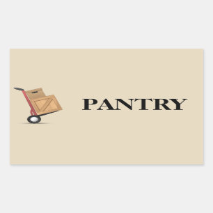 Étiquette de boîte de mouvement - Pantry
