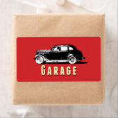 Étiquette de boîte de rangement mobile Garage (En situation)