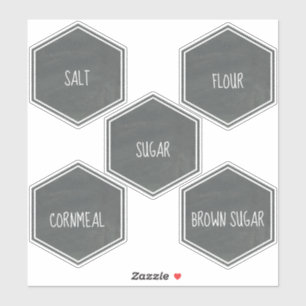 Étiquette de boîte métallique de cuisine inspir