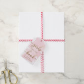 Étiquette de bombe de bain à l'aquarelle rose or (Avec de la ficelle)