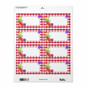 Étiquette de bonbons (Feuille entière)