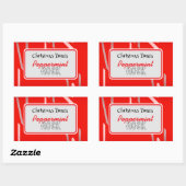 Étiquette de bonbons à la menthe poivrée (Feuille)