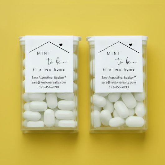 Étiquette de bonbons Realtor Tic Tac Mints